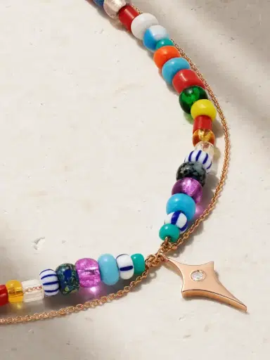 Diane Kordas 14-karat Rose Gold, Enamel And Diamond Anklet | Thumbnail 4 Diane Kordas 14-karat Rose Gold, Enamel And Diamond Anklet | Thumbnail 4
