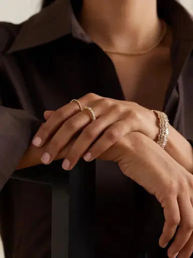 Suzanne Kalan Eternity 18-karat Gold Diamond Ring | Thumbnail 6 Suzanne Kalan Eternity 18-karat Gold Diamond Ring | Thumbnail 6