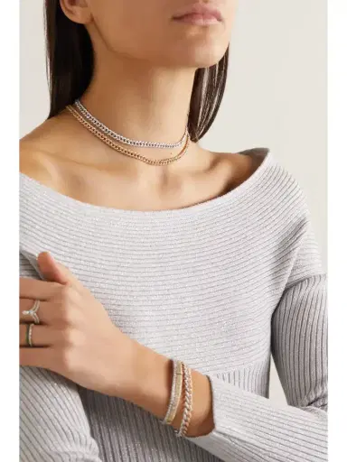 SHAY Mini 18-karat White Gold Diamond Choker | Thumbnail 5 SHAY Mini 18-karat White Gold Diamond Choker | Thumbnail 5