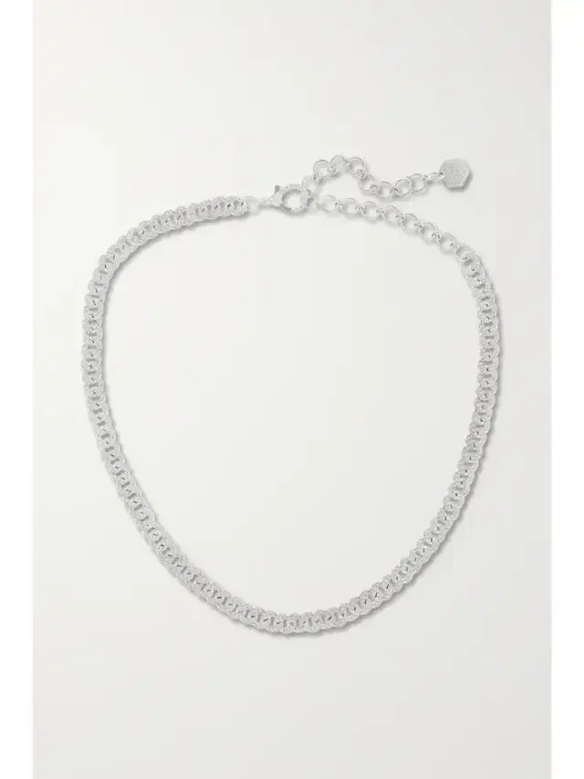 SHAY Mini 18-karat White Gold Diamond Choker