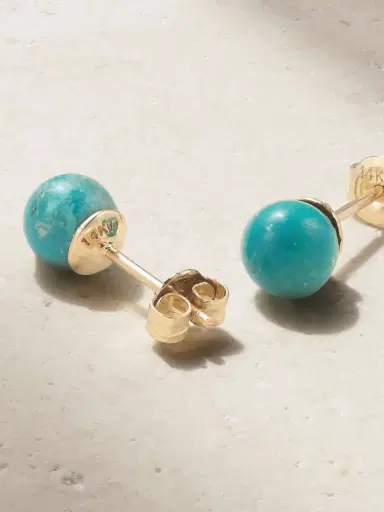 Mateo 14-karat Gold Turquoise Earrings | Thumbnail 3 Mateo 14-karat Gold Turquoise Earrings | Thumbnail 3