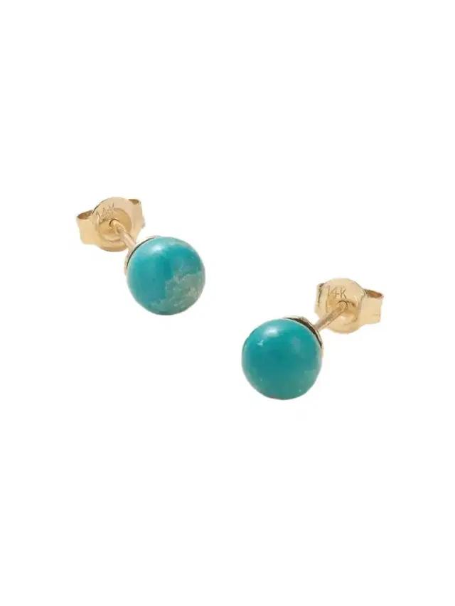 14-karat Gold Turquoise Earrings