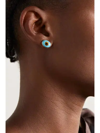 OLE LYNGGAARD COPENHAGEN Evil Eye 18-karat Gold Multi-stone Earrings | Thumbnail 2 OLE LYNGGAARD COPENHAGEN Evil Eye 18-karat Gold Multi-stone Earrings | Thumbnail 2