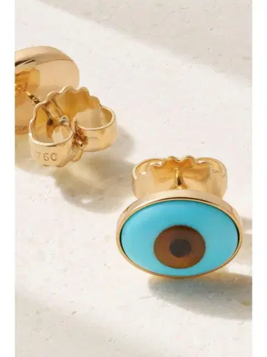 OLE LYNGGAARD COPENHAGEN Evil Eye 18-karat Gold Multi-stone Earrings | Thumbnail 3 OLE LYNGGAARD COPENHAGEN Evil Eye 18-karat Gold Multi-stone Earrings | Thumbnail 3