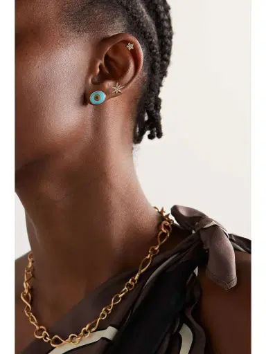 OLE LYNGGAARD COPENHAGEN Evil Eye 18-karat Gold Multi-stone Earrings | Thumbnail 4 OLE LYNGGAARD COPENHAGEN Evil Eye 18-karat Gold Multi-stone Earrings | Thumbnail 4