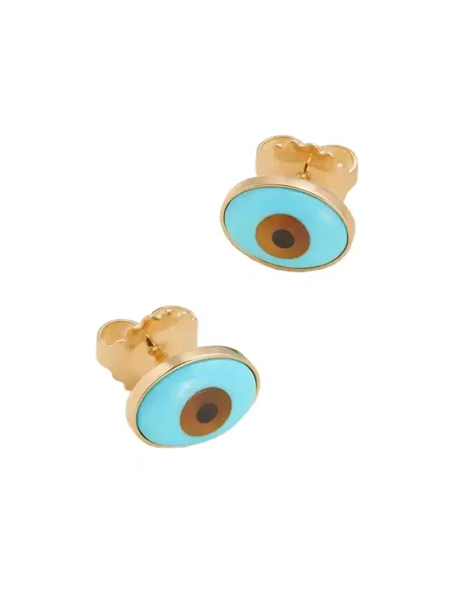 Evil Eye 18-karat Gold Multi-stone Earrings