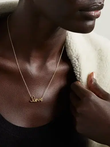 Sydney Evan Medium Love 14-karat Gold Necklace | Thumbnail 2 Sydney Evan Medium Love 14-karat Gold Necklace | Thumbnail 2