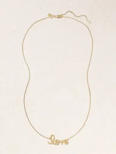 Sydney Evan Medium Love 14-karat Gold Necklace | Thumbnail 4 Sydney Evan Medium Love 14-karat Gold Necklace | Thumbnail 4