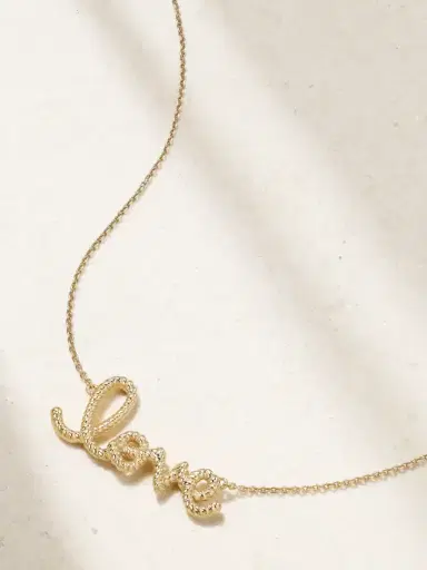 Sydney Evan Medium Love 14-karat Gold Necklace | Thumbnail 1 Sydney Evan Medium Love 14-karat Gold Necklace | Thumbnail 1