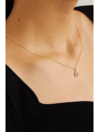 Sydney Evan Starburst Horseshoe 14-karat Gold Diamond Necklace | Thumbnail 2 Sydney Evan Starburst Horseshoe 14-karat Gold Diamond Necklace | Thumbnail 2