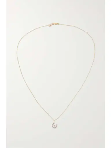 Sydney Evan Starburst Horseshoe 14-karat Gold Diamond Necklace | Thumbnail 4 Sydney Evan Starburst Horseshoe 14-karat Gold Diamond Necklace | Thumbnail 4