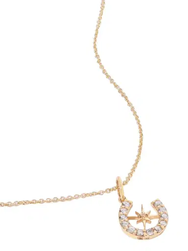 Sydney Evan Starburst Horseshoe 14-karat Gold Diamond Necklace | Thumbnail 1 Sydney Evan Starburst Horseshoe 14-karat Gold Diamond Necklace | Thumbnail 1