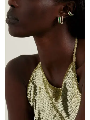 Anita Ko Lola 18-karat Gold, Emerald And Diamond Ear Cuff | Thumbnail 2 Anita Ko Lola 18-karat Gold, Emerald And Diamond Ear Cuff | Thumbnail 2