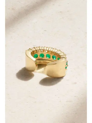 Anita Ko Lola 18-karat Gold, Emerald And Diamond Ear Cuff | Thumbnail 3 Anita Ko Lola 18-karat Gold, Emerald And Diamond Ear Cuff | Thumbnail 3