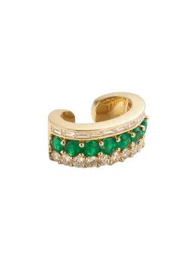 Anita Ko Lola 18-karat Gold, Emerald And Diamond Ear Cuff | Thumbnail 1 Anita Ko Lola 18-karat Gold, Emerald And Diamond Ear Cuff | Thumbnail 1