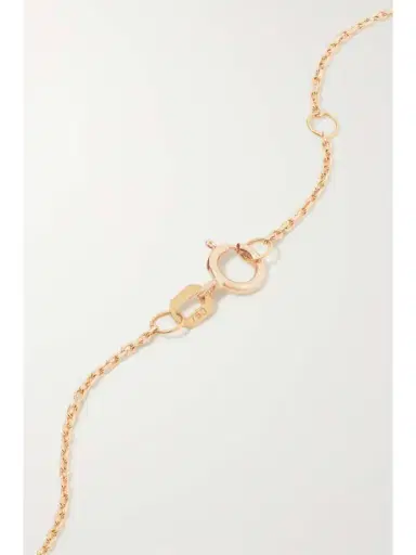 L’Atelier Nawbar Hexagon Amulet 18-karat Rose Gold, Turquoise And Diamond Necklace | Thumbnail 3