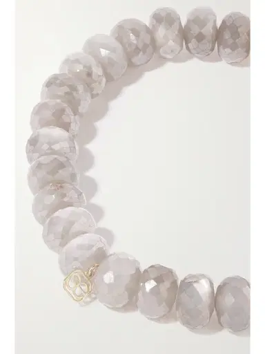 Sydney Evan Love Script 14-karat Gold, Moonstone And Diamond Bracelet | Thumbnail 3 Sydney Evan Love Script 14-karat Gold, Moonstone And Diamond Bracelet | Thumbnail 3
