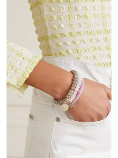 Sydney Evan Love Script 14-karat Gold, Moonstone And Diamond Bracelet | Thumbnail 5 Sydney Evan Love Script 14-karat Gold, Moonstone And Diamond Bracelet | Thumbnail 5