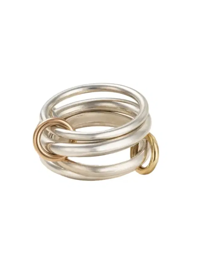 Sagittarius Set Of Four Sterling  And 1-karat Yellow And Rose Gold Rings
