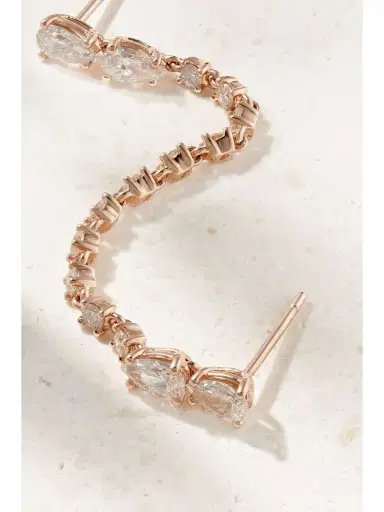 Anita Ko Daphne 18-karat Rose Gold Diamond Single Earring | Thumbnail 4 Anita Ko Daphne 18-karat Rose Gold Diamond Single Earring | Thumbnail 4