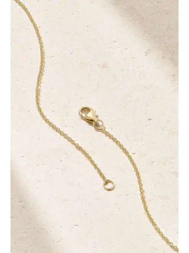 Brent Neale Bubble Letter Love 18-karat Gold Diamond Necklace | Thumbnail 3