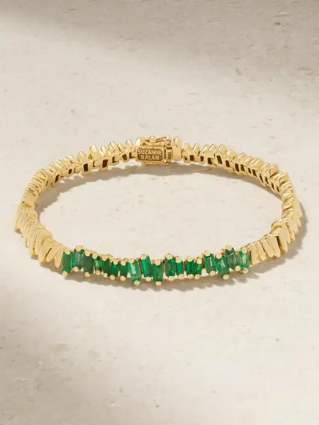 18-karat Gold Emerald Bracelet