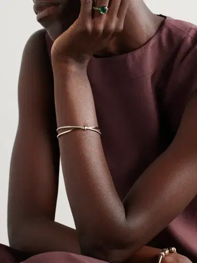 Pomellato Together Rhodium-plated 18-karat Rose Gold Diamond Bracelet | Thumbnail 4