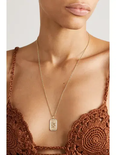 Sydney Evan Snake 14-karat Gold Diamond Necklace | Thumbnail 2 Sydney Evan Snake 14-karat Gold Diamond Necklace | Thumbnail 2