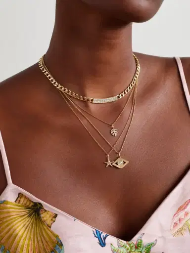 Sydney Evan Small Monstera Leaf 14-karat Gold Diamond Necklace | Thumbnail 5 Sydney Evan Small Monstera Leaf 14-karat Gold Diamond Necklace | Thumbnail 5