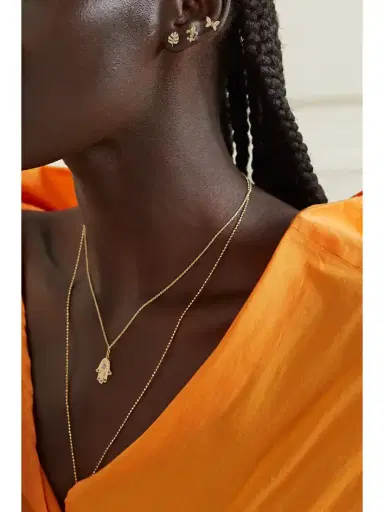 Sydney Evan Tiny Monstera Leaf 14-karat Gold Diamond Earrings | Thumbnail 4 Sydney Evan Tiny Monstera Leaf 14-karat Gold Diamond Earrings | Thumbnail 4