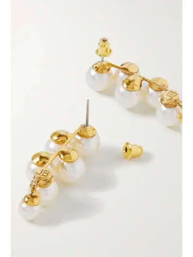 Jennifer Behr Marcella Gold-plated Faux Pearl Earrings - - One size | Thumbnail 3 Jennifer Behr Marcella Gold-plated Faux Pearl Earrings - - One size | Thumbnail 3
