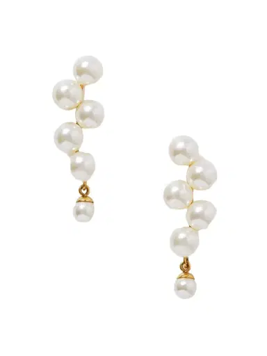 Jennifer Behr Marcella Gold-plated Faux Pearl Earrings - - One size | Thumbnail 1 Jennifer Behr Marcella Gold-plated Faux Pearl Earrings - - One size | Thumbnail 1
