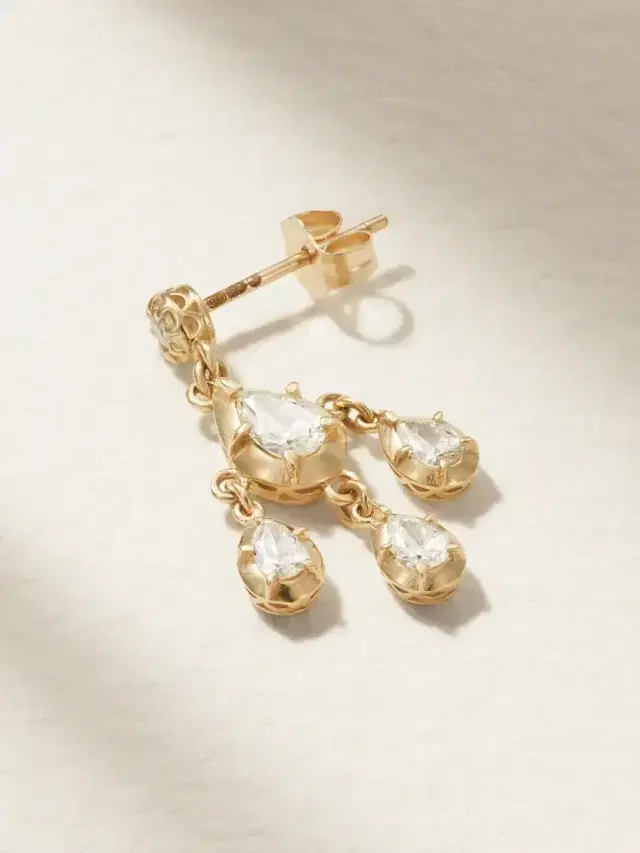 Sophia 14-karat Gold Diamond Earring