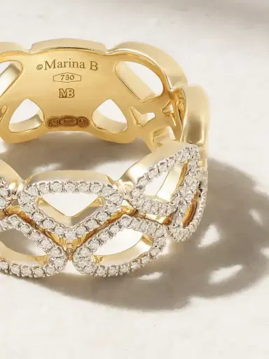 Marina B Trina 18-karat Gold Diamond Ring | Thumbnail 4 Marina B Trina 18-karat Gold Diamond Ring | Thumbnail 4