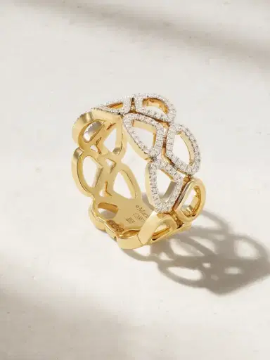 Marina B Trina 18-karat Gold Diamond Ring | Thumbnail 1 Marina B Trina 18-karat Gold Diamond Ring | Thumbnail 1