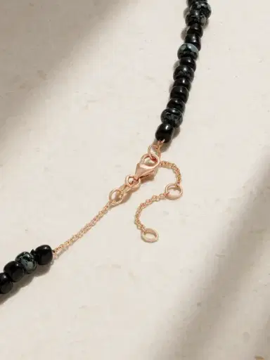 Diane Kordas 14-karat Rose Gold, Bead And Diamond Necklace | Thumbnail 3 Diane Kordas 14-karat Rose Gold, Bead And Diamond Necklace | Thumbnail 3