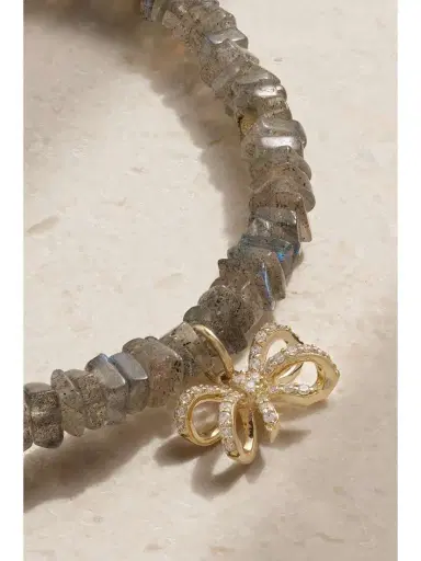 Sydney Evan 14-karat Gold, Labradorite And Diamond Bracelet | Thumbnail 4 Sydney Evan 14-karat Gold, Labradorite And Diamond Bracelet | Thumbnail 4