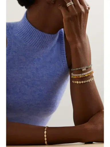 Sydney Evan 14-karat Gold, Labradorite And Diamond Bracelet | Thumbnail 5 Sydney Evan 14-karat Gold, Labradorite And Diamond Bracelet | Thumbnail 5