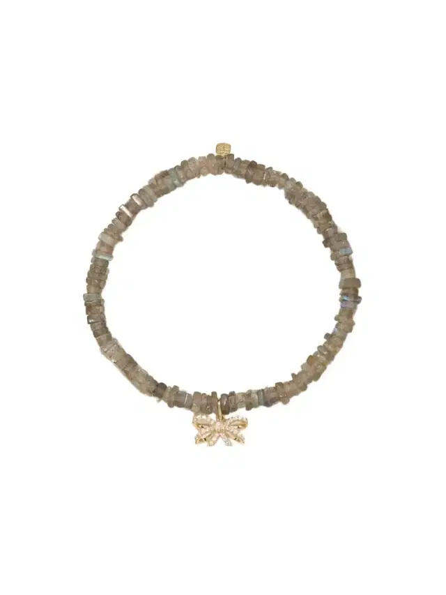 Sydney Evan 14-karat Gold, Labradorite And Diamond Bracelet