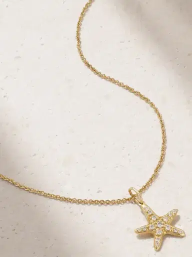 Sydney Evan Starfish 14-karat Gold Diamond Necklace | Thumbnail 1