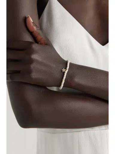 Sydney Evan Small Plumeria 14-karat Gold, Turquoise And Diamond Bracelet | Thumbnail 2 Sydney Evan Small Plumeria 14-karat Gold, Turquoise And Diamond Bracelet | Thumbnail 2