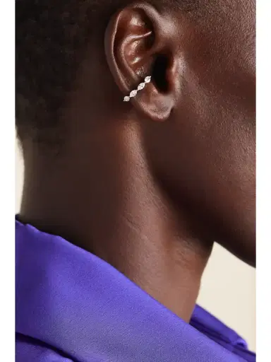 SHAY 18-karat White Gold Diamond Ear Cuff | Thumbnail 2