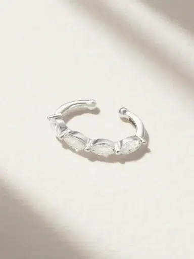 SHAY 18-karat White Gold Diamond Ear Cuff | Thumbnail 1
