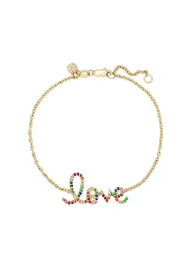Sydney Evan Medium Love 14-karat Gold Multi-stone Bracelet | Thumbnail 1 Sydney Evan Medium Love 14-karat Gold Multi-stone Bracelet | Thumbnail 1