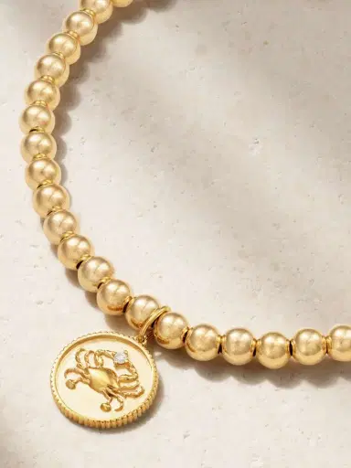 Sydney Evan Cancer 14-karat Gold Diamond Bracelet | Thumbnail 4 Sydney Evan Cancer 14-karat Gold Diamond Bracelet | Thumbnail 4