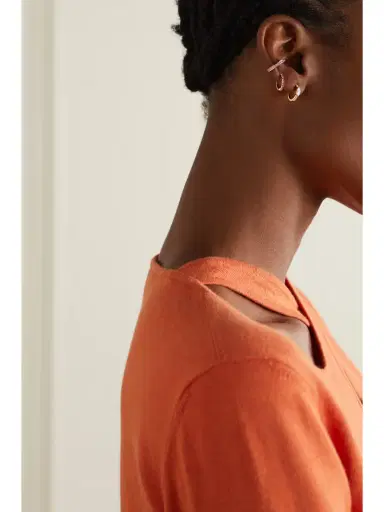 Anita Ko 18-karat Rose Gold Sapphire Ear Cuff | Thumbnail 2