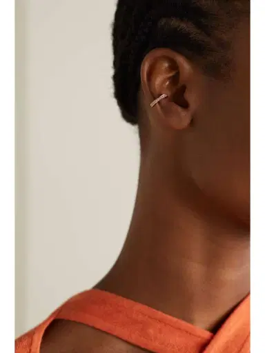 Anita Ko 18-karat Rose Gold Sapphire Ear Cuff | Thumbnail 4