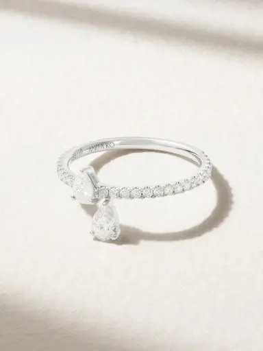 Anita Ko Princess 18-karat White Gold Diamond Ring | Thumbnail 1 Anita Ko Princess 18-karat White Gold Diamond Ring | Thumbnail 1