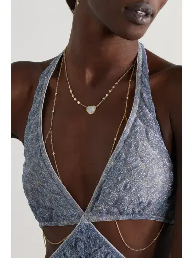 Jacquie Aiche 14-karat Gold, Diamond And Opal Necklace | Thumbnail 5 Jacquie Aiche 14-karat Gold, Diamond And Opal Necklace | Thumbnail 5