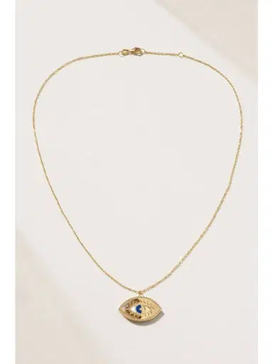 L’Atelier Nawbar Eye On Biladi 18-karat Gold, Lapis Lazuli And Diamond Necklace | Thumbnail 4 L’Atelier Nawbar Eye On Biladi 18-karat Gold, Lapis Lazuli And Diamond Necklace | Thumbnail 4